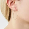 Embossed Endless Hoop Earrings