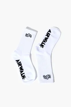 Embroidered Airwalk Crew Socks