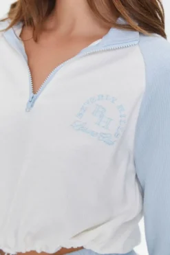 Embroidered Beverly Hills Graphic Pullover