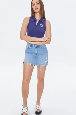 Embroidered Beverly Hills Top