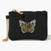 Embroidered Butterfly Coin Purse