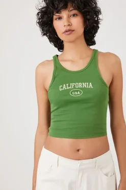 Embroidered California Tank Top