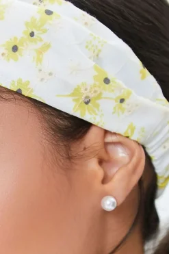 Embroidered Floral Headwrap