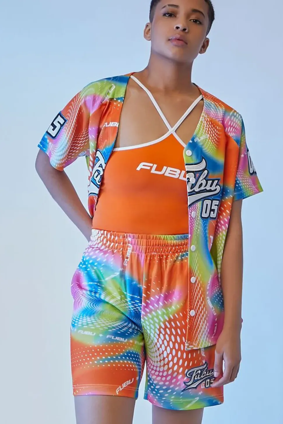 Embroidered Fubu Mesh Shorts