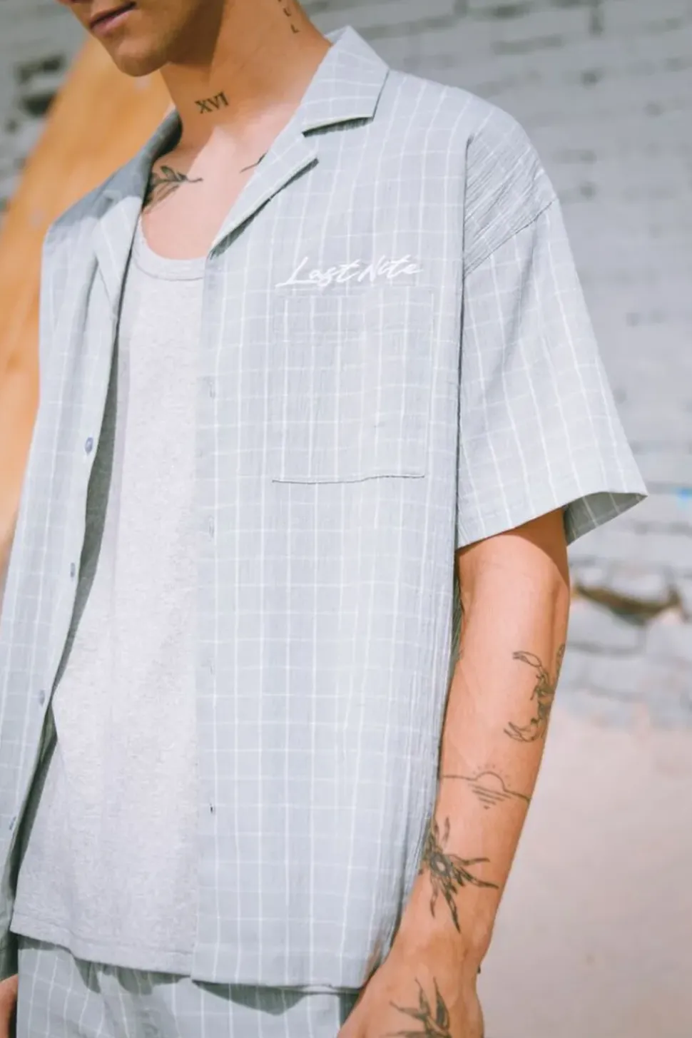 Embroidered Lost Nite Shirt