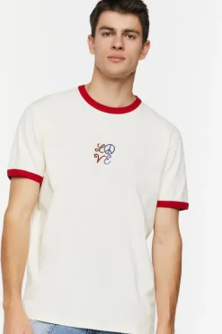 Embroidered Love Ringer Tee