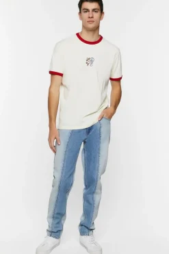 Embroidered Love Ringer Tee