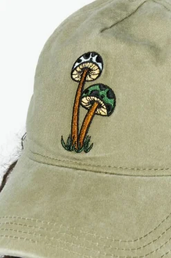 Embroidered Mushroom Baseball Cap
