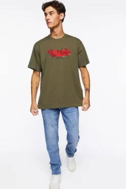 Embroidered Primavera Rose Graphic Tee