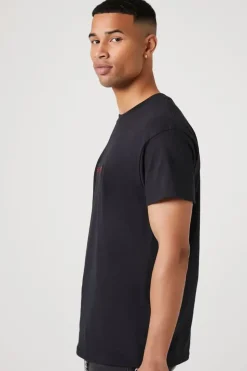 Embroidered Saints Vs Sinners Tee