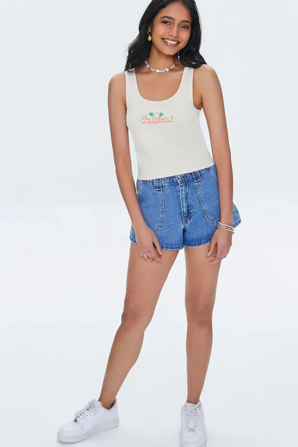 Embroidered Sunkissed Crop Top