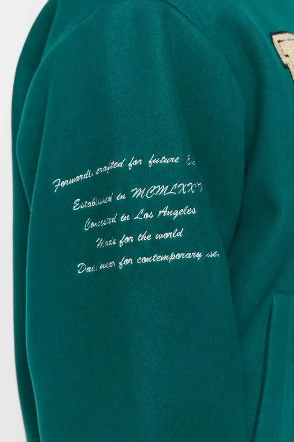 Embroidered Varsity Letterman Jacket