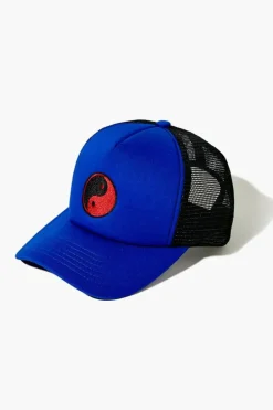 Embroidered Yin Yang Trucker Cap