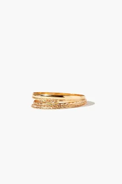 Etched Bangle Bracelet Set