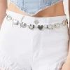 Etched Heart Hip Belt