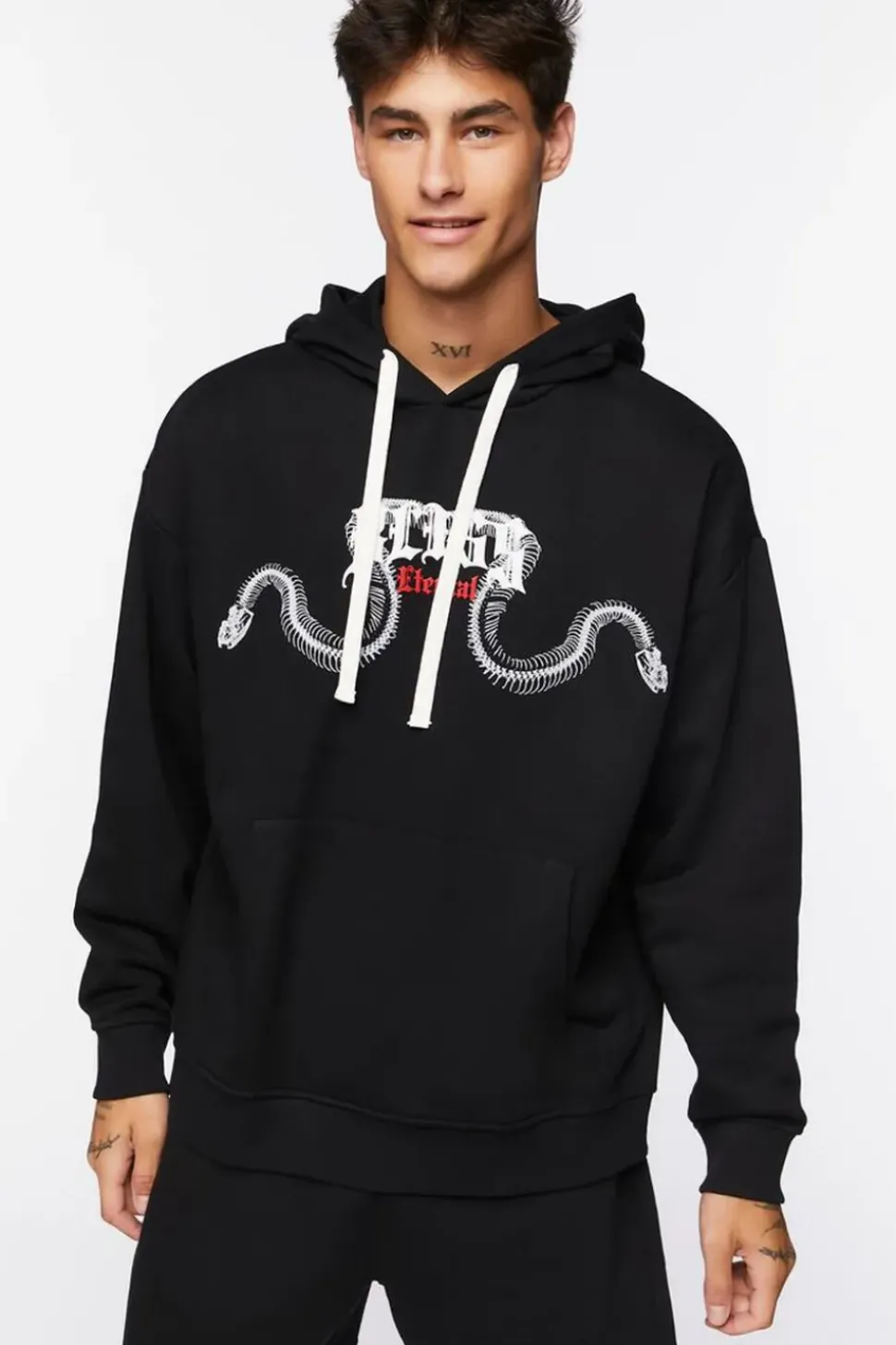 Eternal Bliss Skeleton Graphic Hoodie