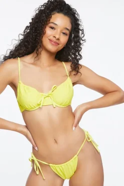 Eyelet String Bikini Bottoms