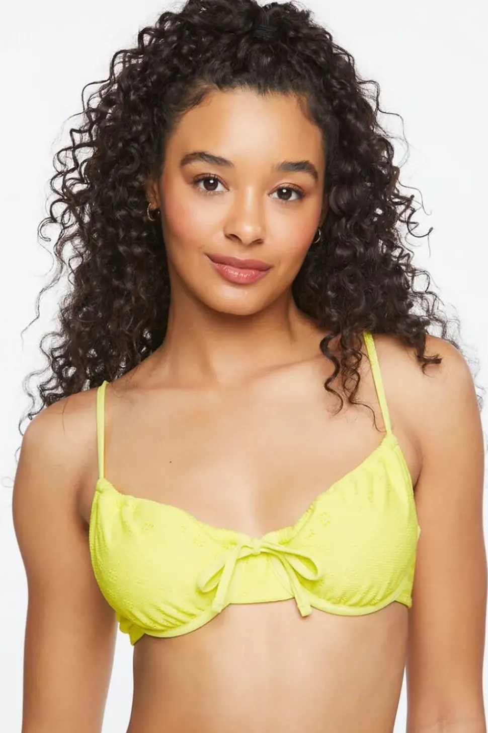 Eyelet Underwire Bikini Top