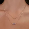 Eye Pendant Layered Necklace