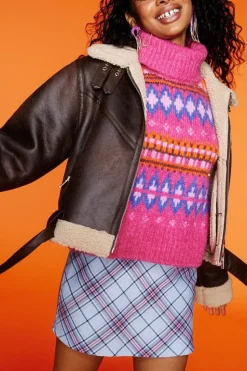 Fair Isle Turtleneck Sweater