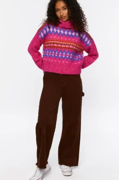 Fair Isle Turtleneck Sweater