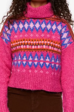Fair Isle Turtleneck Sweater
