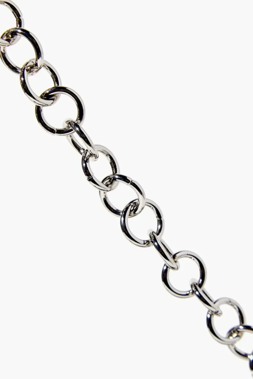 Faux Croc Baguette Chain Bag