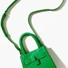 Faux Croc Crossbody Bag