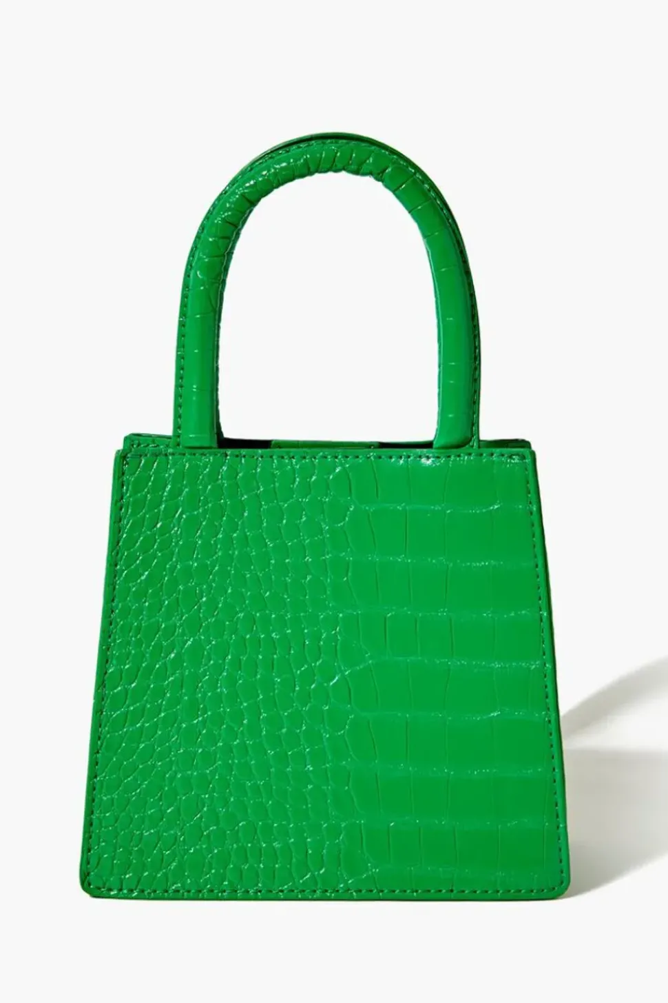Faux Croc Crossbody Bag