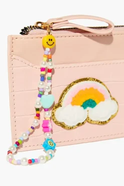Faux Croc Rainbow Wallet