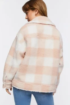 Faux Fur Plaid Jacket