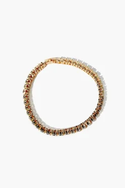 Faux Gem Box Chain Bracelet