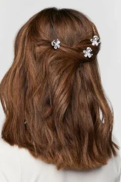 Faux Gem Butterfly Hair Pin Set