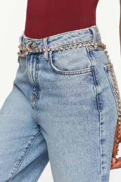 Faux Gem Chain Hip Belt