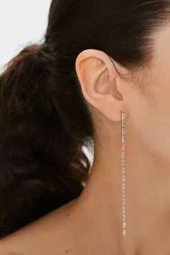 Faux Gem Drop Earring