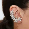 Faux Gem Floral Ear Crawlers