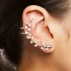 Faux Gem Leaf Ear Crawler