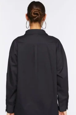 Faux Gem Oversized Shirt