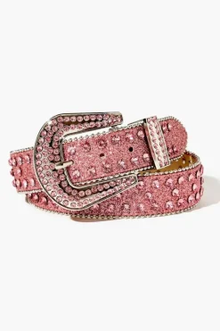 Faux Gem & Rhinestone Glitter Belt