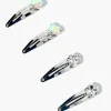Faux Gem Snap Hair Clip Set