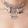 Faux Gem Statement Choker Necklace