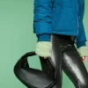 Faux Leather Baguette Bag
