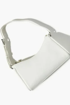 Faux Leather Baguette Shoulder Bag