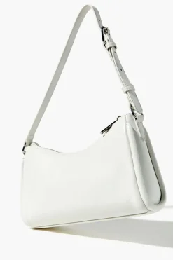 Faux Leather Baguette Shoulder Bag