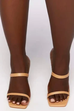 Faux Leather Block Heels (Wide)