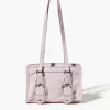 Faux Leather Buckle Handbag