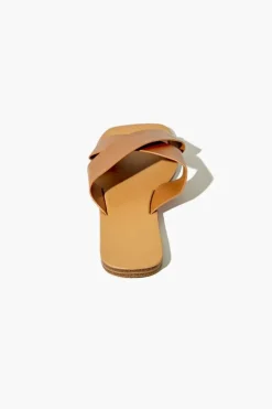 Faux Leather Crisscross Sandals
