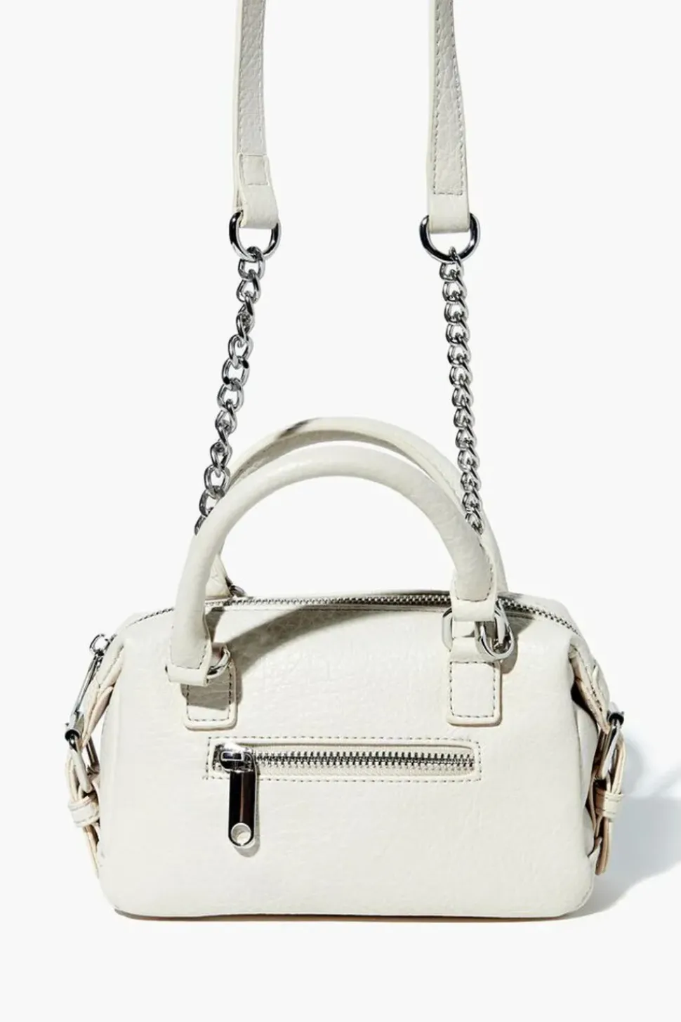 Faux Leather Crossbody Satchel
