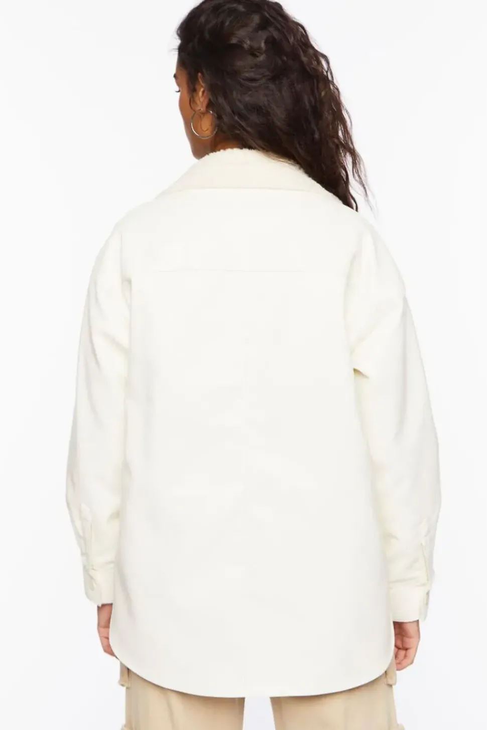 Faux Leather & Faux Shearling Jacket