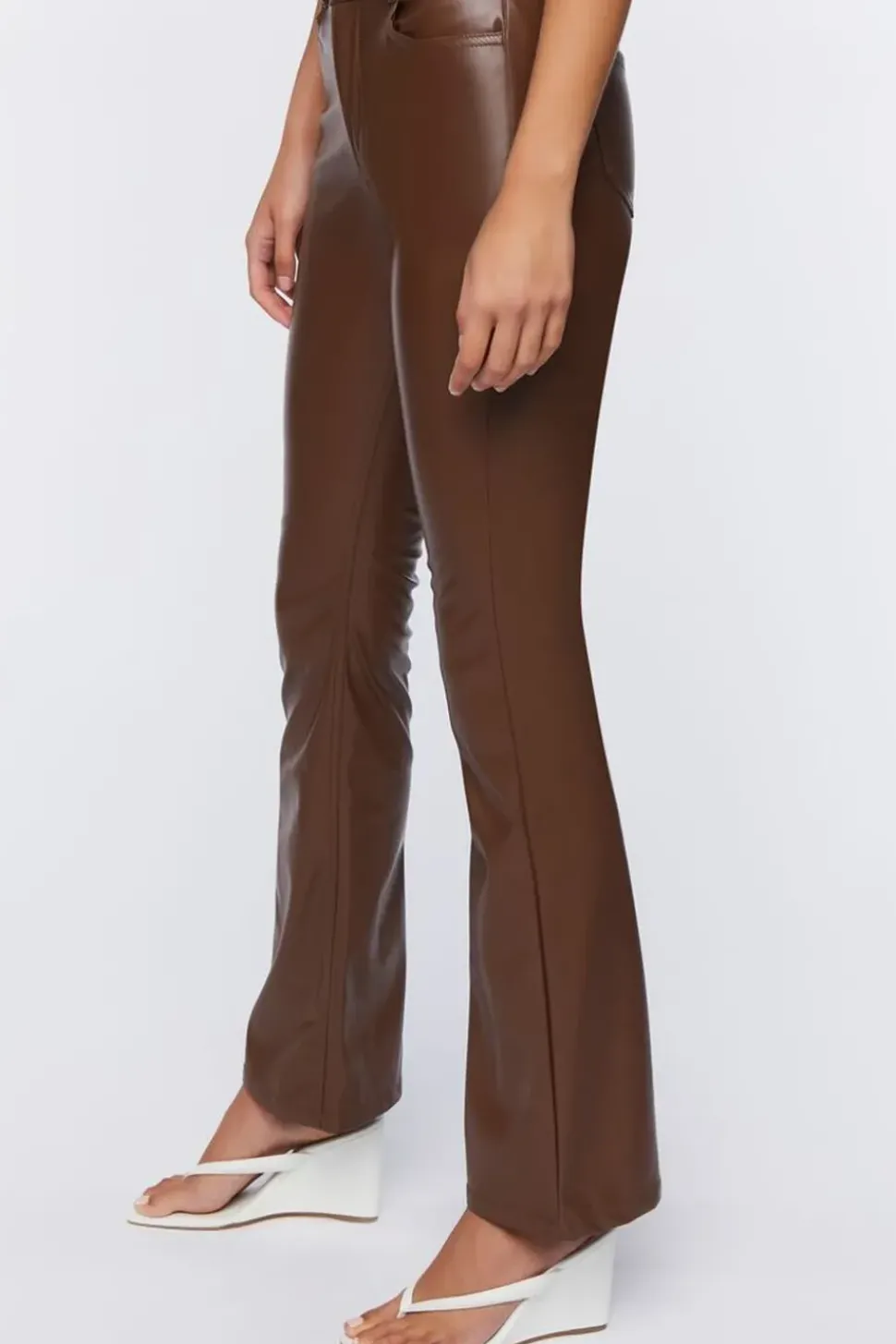 Faux Leather Flare Pants